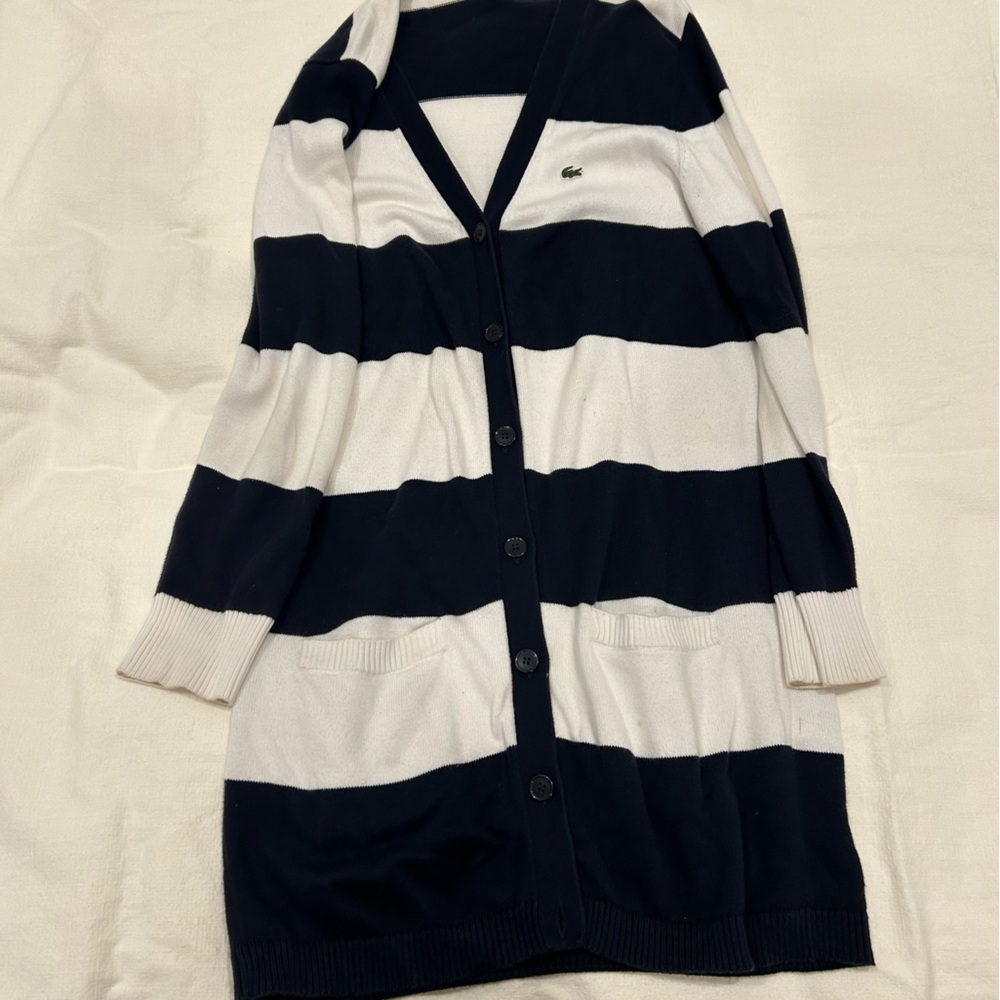 Lacoste striped, long sweater